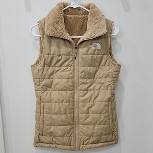 The North Face Tan Puffer Vest